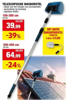 Hubo AVR WB500 wasborstel telescopisch 200-500 cm aanbieding