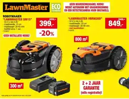 Hubo LawnMaster robotmaaier 24V Li-Ion 800m² aanbieding