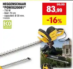 Hubo Powerplus POWXG20091 elektrische heggenschaar 750W 70cm aanbieding