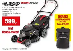 Hubo Powerplus POWPG60350 benzine grasmaaier zelftrekkend 202cc 56cm aanbieding