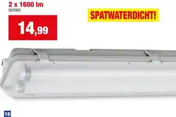 Hubo Select Plus LED TL-armatuur T8 G13 2x18 W spatwaterdicht aanbieding