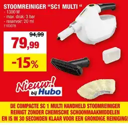 Hubo STOOMREINIGER SC1 MULTI aanbieding
