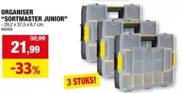 Hubo Stanley Sortmaster Junior organizer 29,2x37,5x6,7 cm 3 stuks aanbieding
