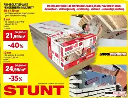 Hubo Iko Enertherm Multi-Fit isolatieplaat 120x60x8 cm R3,6 3,6m² aanbieding