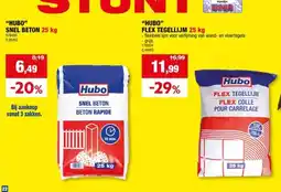 Hubo Hubo flex tegellijm 25kg aanbieding