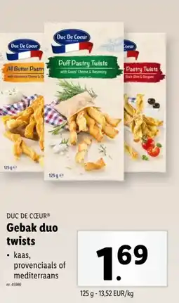 Lidl Gebak duo twists aanbieding