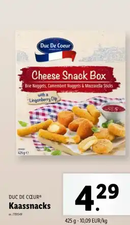 Lidl Kaassnacks aanbieding
