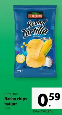 Lidl Nacho chips natuur aanbieding