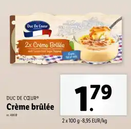 Lidl Crème brûlée aanbieding