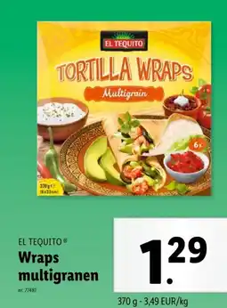 Lidl Wraps multigranen aanbieding