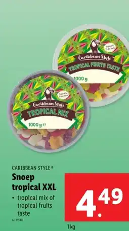 Lidl Snoep tropical XXL aanbieding