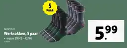 Lidl Werksokken, 5 paar aanbieding