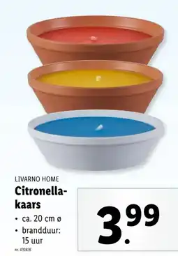 Lidl Citronella- kaars aanbieding