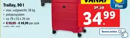 Lidl Trolley, 90 l aanbieding