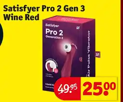 Kruidvat Satisfyer Pro 2 Gen 3 Wine Red aanbieding