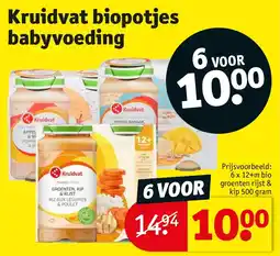 Kruidvat Kruidvat biopotjes babyvoeding aanbieding