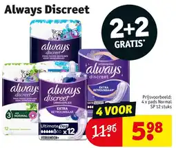 Kruidvat Always Discreet aanbieding