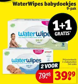 Kruidvat WaterWipes babydoekjes aanbieding