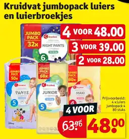 Kruidvat Kruidvat jumbopack luiers en luierbroekjes aanbieding