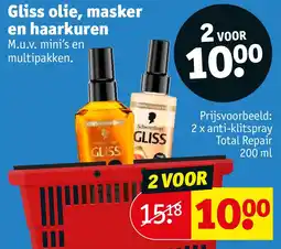 Kruidvat Gliss olie, masker en haarkuren aanbieding