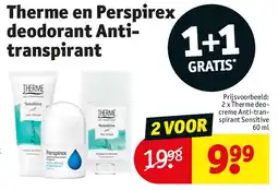 Kruidvat Therme en Perspirex deodorant Antitranspirant aanbieding