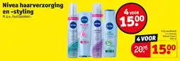 Kruidvat Nivea haarverzorging en -styling aanbieding