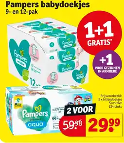Kruidvat Pampers babydoekjes aanbieding