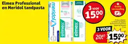 Kruidvat Elmex Professional en Meridol tandpasta aanbieding