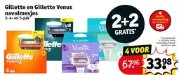 Kruidvat Gillette en Gillette Venus navulmesjes aanbieding