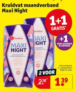 Kruidvat Kruidvat maandverband Maxi Night aanbieding