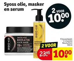 Kruidvat Syoss olie, masker en serum aanbieding