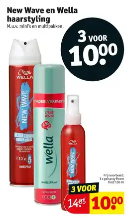 Kruidvat New Wave en Wella haarstyling aanbieding
