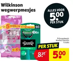 Kruidvat Wilkinson wegwerpmesjes aanbieding