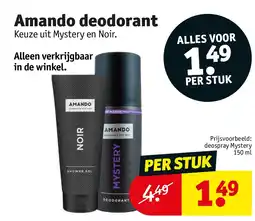 Kruidvat Amando deodorant aanbieding