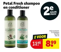 Kruidvat Petal Fresh shampoo en conditioner aanbieding