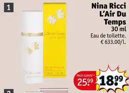 Kruidvat Nina Ricci L’Air Du Temps aanbieding