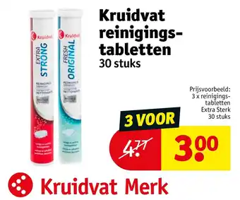 Kruidvat Kruidvat reinigingstabletten aanbieding