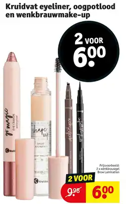 Kruidvat Kruidvat eyeliner, oogpotlood en wenkbrauwmake-up aanbieding