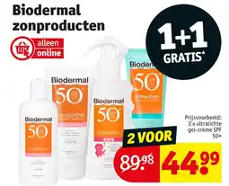 Kruidvat Biodermal zonproducten aanbieding