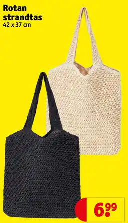 Kruidvat Rotan strandtas aanbieding