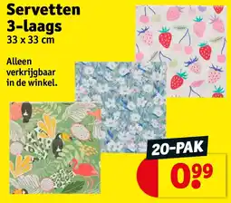 Kruidvat Servetten 3-laags aanbieding