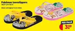 Kruidvat Pokémon teenslippers aanbieding