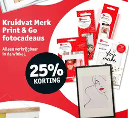 Kruidvat Kruidvat Merk Print & Go fotocadeaus aanbieding