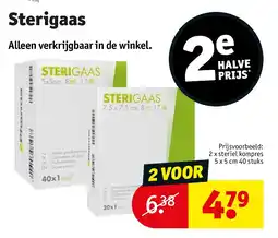 Kruidvat Sterigaas aanbieding
