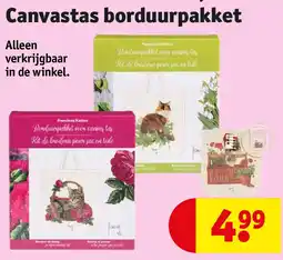 Kruidvat Canvastas borduurpakket aanbieding