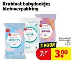 Kruidvat Kruidvat babydoekjes kleinverpakking aanbieding