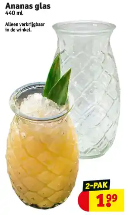 Kruidvat Ananas glas aanbieding