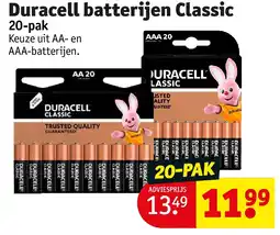 Kruidvat Duracell batterijen Classic aanbieding