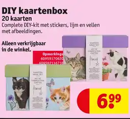Kruidvat DIY kaartenbox aanbieding