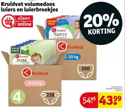Kruidvat Kruidvat volumedoos luiers en luierbroekjes aanbieding
